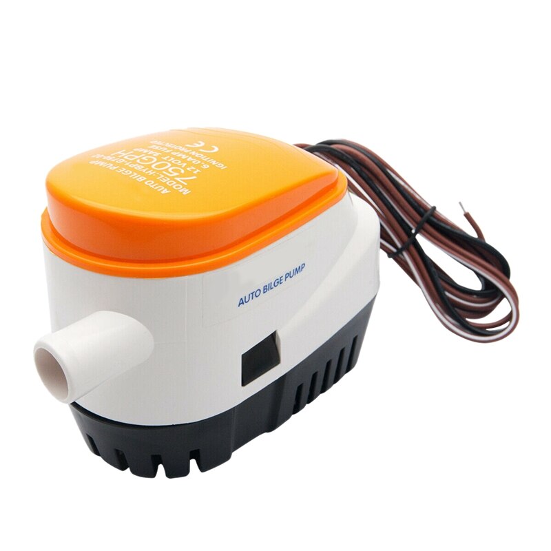 Automatische 12V Lenzpumpe 750Gph mit Interne schweben Schalter Auto Wasser Stiefel Tauch Auto Pumpe mit schweben Schalter Marine /köder