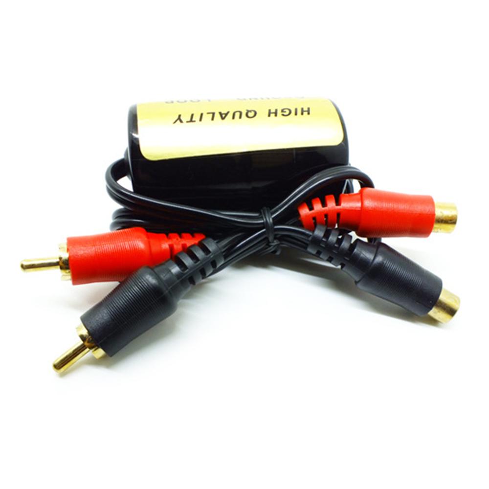 Audio Anti-Noise RCA Ground Loop Isolator Noise Filter Female To Male Earthing for Car Audio Systems Auto Products