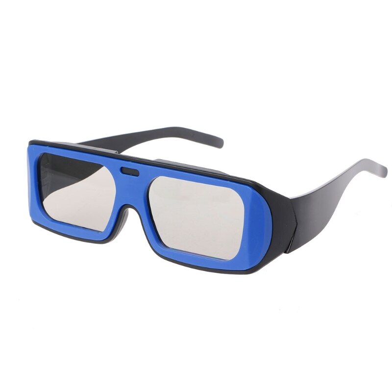 peacefair Dual Color Frame Circular Polarized Passive 3D Stereo Glasses For Real D 3D TV Cinema: blue black
