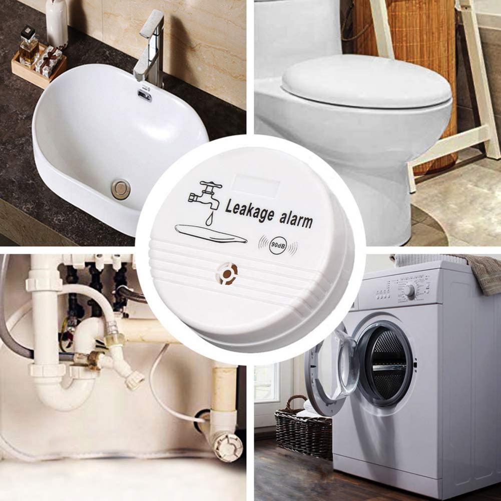 Draadloze Waterlek Sensor Alarm Plastic Home Vloeibare Lekkage Detectie-Buzzer