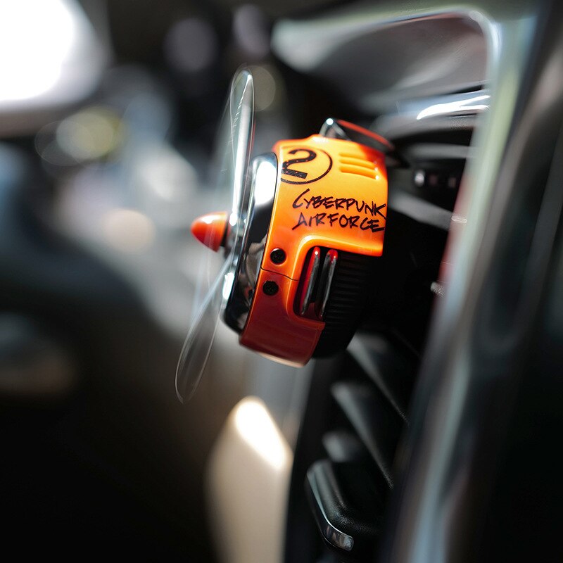 Cyberpunk Style Aircraft Engine Car Air Freshener perfume Automobile Interior Perfume Clip Fragrance Ornament Car Accessories