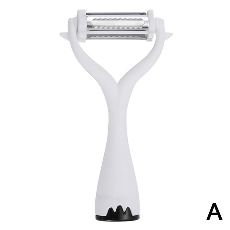 Couteau éplucheur multifonctions en acier, couteau à légumes, une cuisine trois-en crevettes, rasage zeste, pomme de terre fruits outil K5M4: black white