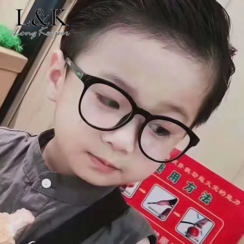 Round Kids Anti Blue Light Glasses Optical Frame Children Boys Girls Computer Transparent Eyeglasses Anti-UV Spectacles