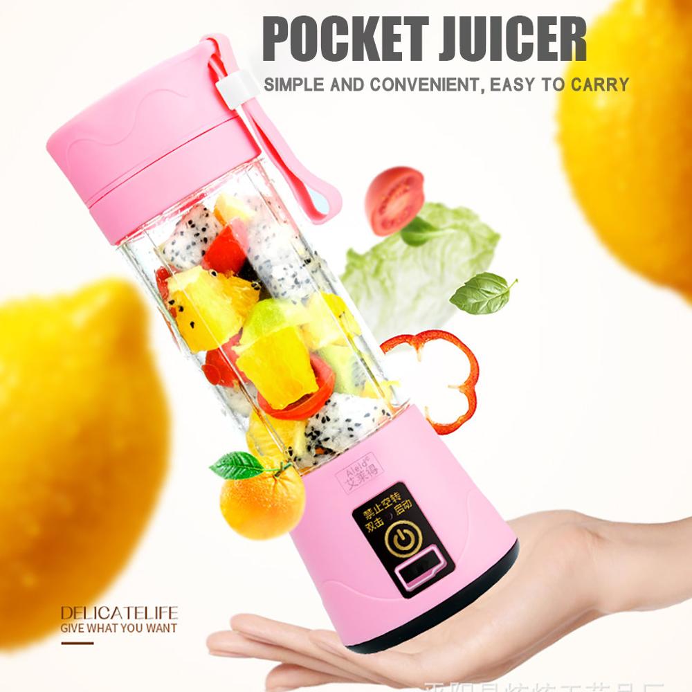 Portable Electric Juicer Cup Usb Rechargeable Personal Size Juicer Easy To Use portable electric juicer @T