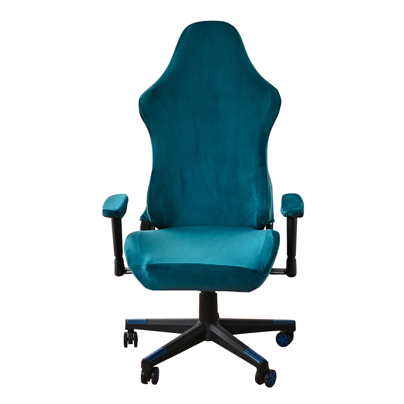 4 stks/set Fluwelen Spandex Bureaustoel Cover Gaming Stoelhoezen Elastische Stretch Fauteuil Seat Cover Computer Stoelen Kussenovertrekken