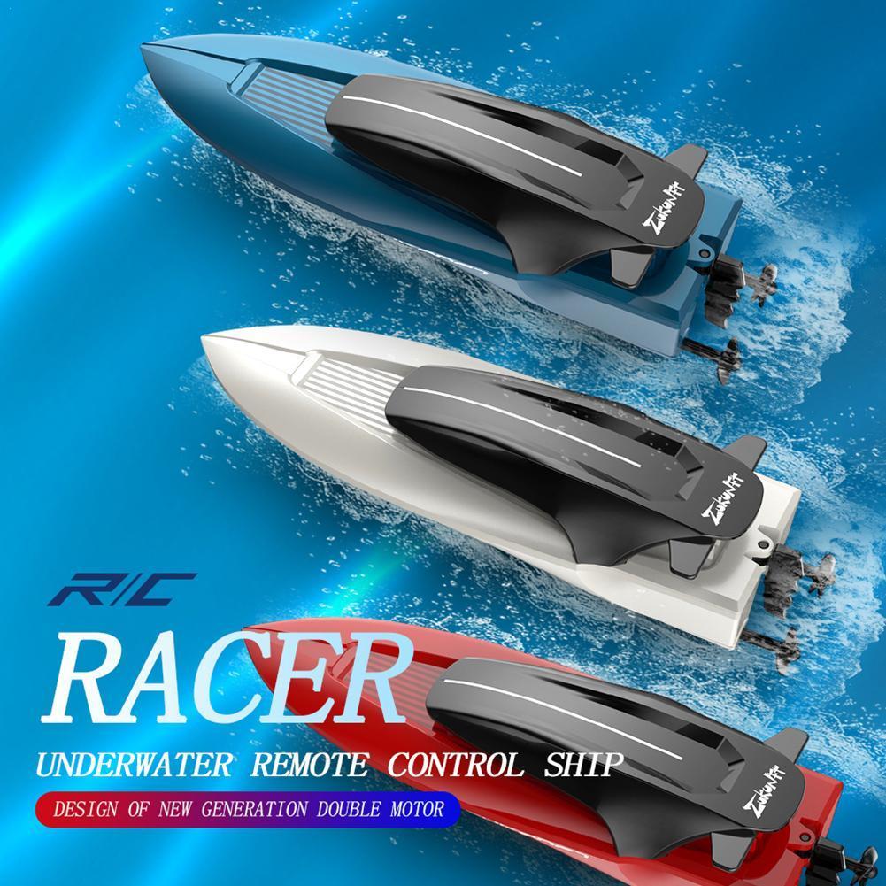Mini Remote Control High Speed Speedboat Boat USB Rechargeable Model Aquatic Boy Outdoor Game Toy