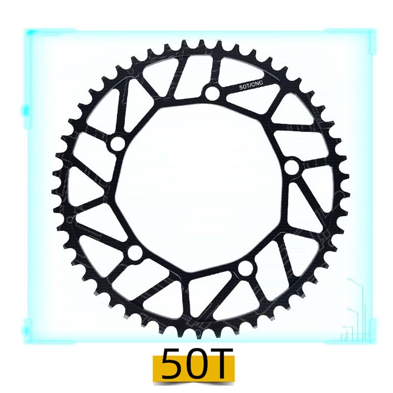 Bicycle Chain Wheel Aluminum Alloy Material 50T/52T/54T/56T/58T Ulti-slight MVI-ing: 50t