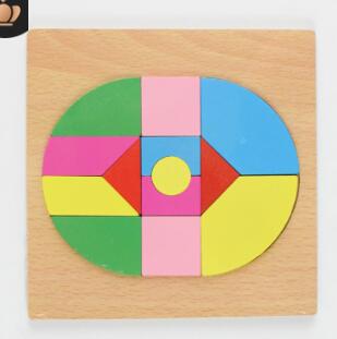 Iq hjärnteaser i trä pussel barn pedagogiskt tangram pussel spel för barn: Modell 16