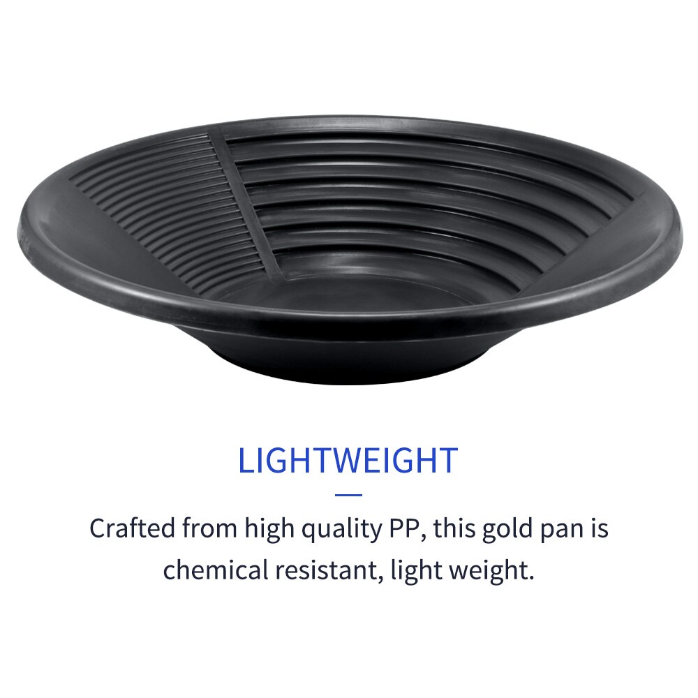 Plastic Gold Pan Basin Nugget Mining Pan Dredging Prospecting River Tool Wash Gold Panning Equipment