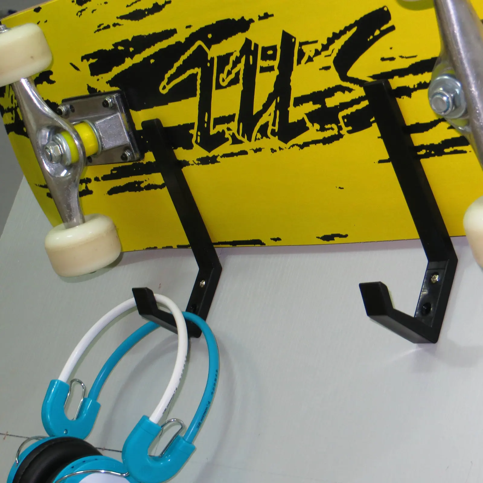 Multi-function Skateboard Wall Mount Hanger Rack Storage Clip Fit All Size Skateboard