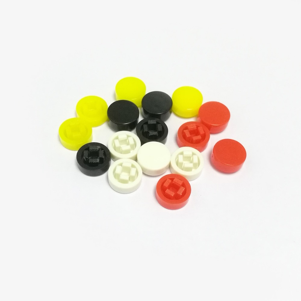 100pcs round button cap tactile switch cap 8*3mm push button cap for 6*6mm square tactile switches