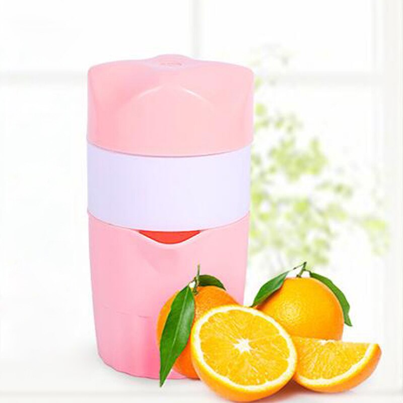 1 Pcs Fruit Squeezer Juicer Machine Potable Original Juice Citrus Juicer Manual Healthy Life Supplies Kitchen Accessories: Pink