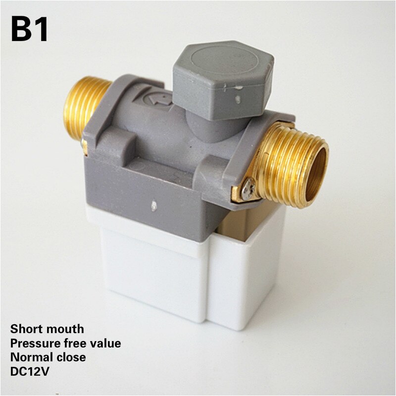 Practical Electric Solenoid valve for solar water heater DC12V Water Air Normally Closed Universal Diaphragm Valve for 1/2" Hose: B1