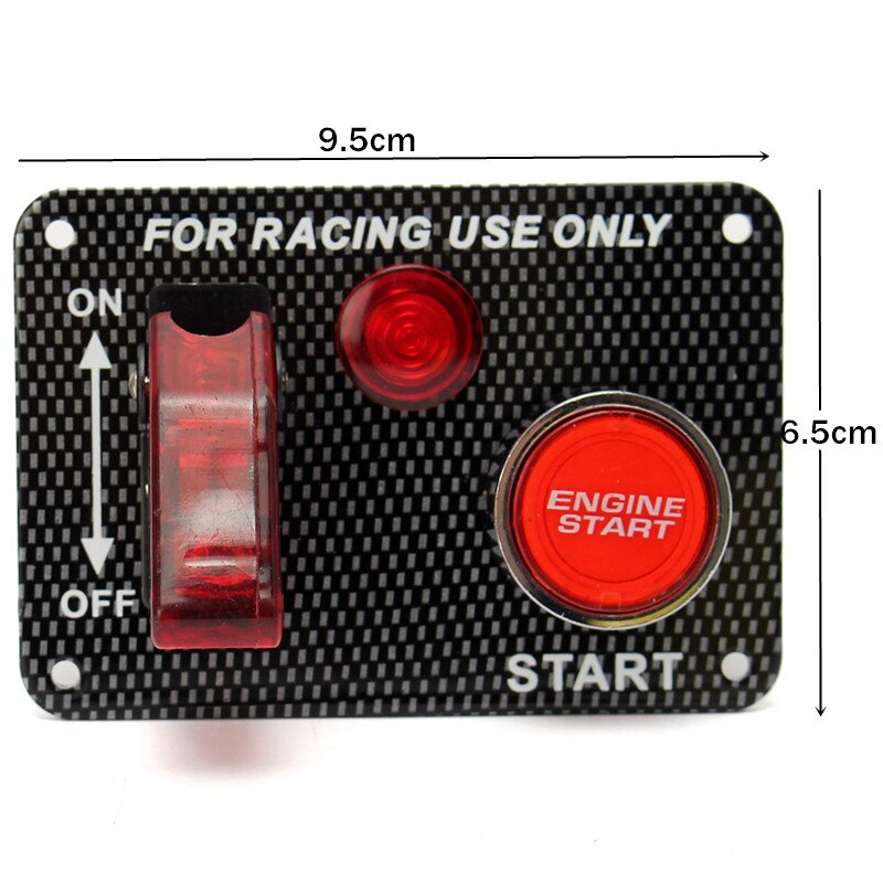 12v Racing Car Engine Start Push Button Toggle Ignition Switch Panel LED Toggle
