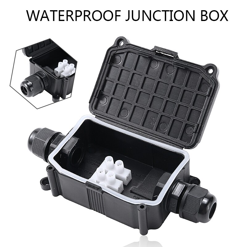 1pc IP66 Waterproof Junction Box Plastic Enclosure Case Outdoor Electrical Cable Wire Connector Accessories