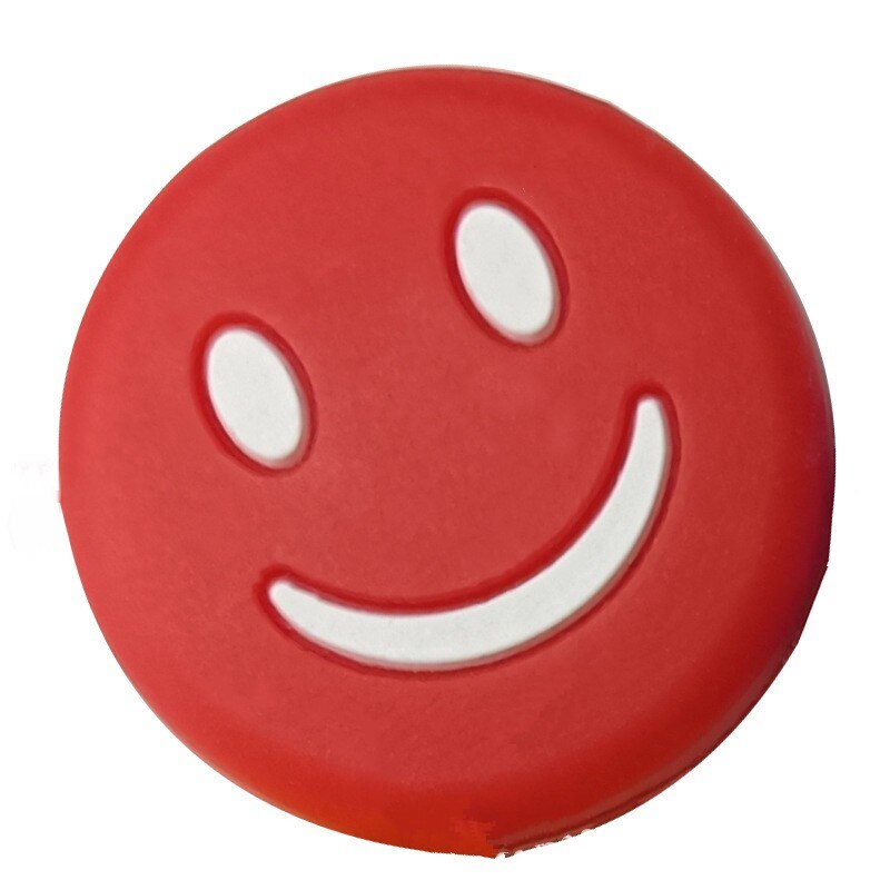 Smile Emoticon-amortiguador de vibración para raqueta de tenis, accesorio deportivo de silicona antivibración, para reducir la vibración: C