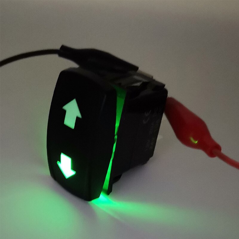 Turn Signal Switch 3 Position ON OFF ON Green Lamp Rocker Switch For 12V 24V Forklift Engineering Vehicles