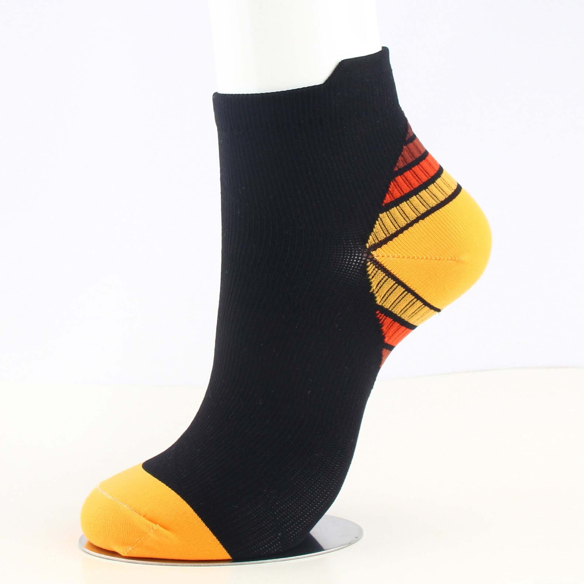 Compression Running Socks Men Women Best Low Cut Socks for Circulation Recovery Ankle Socks for RunnerPlantar Fasciitis Cycling: Yellow / S-M