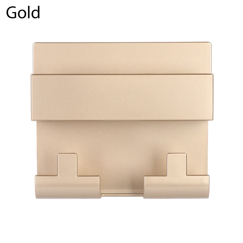 1PC Multifunctional Phone Charging Bracket Paste Style Colorful Keyring Wall Hook Storage Hanger Cradle Holder Phone Accessories: gold