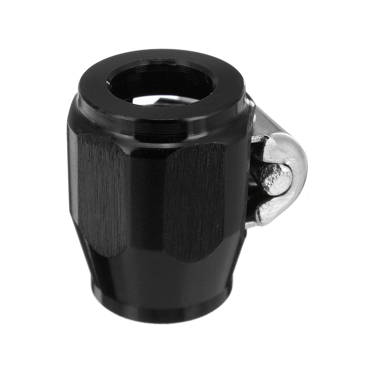 AN4 Hex Hose Finisher Clamp With Screw Band Hose End Cover Fitting Adapter Hose ClampFuel Oil Water Tube Hose Finishers