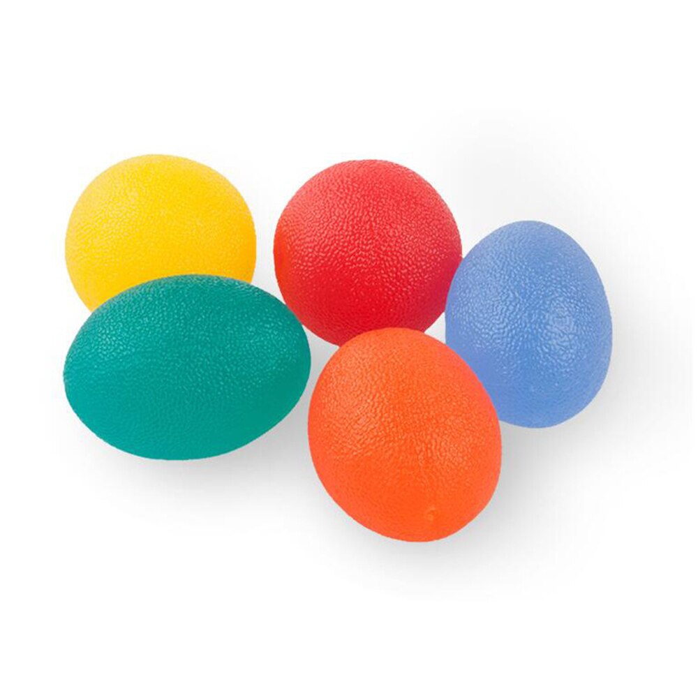 Egg Shaped Hand Exercise Balls Silicone Hand Finger Sports Massage Squeeze Stress Relief Toy for Hand Strengthening Therapy