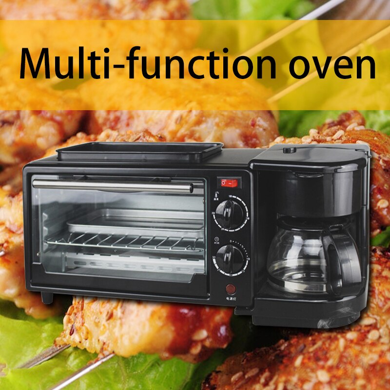 Factory direct nutrition meals household three-in-one multi-function breakfast machine electric oven toaster bread machine