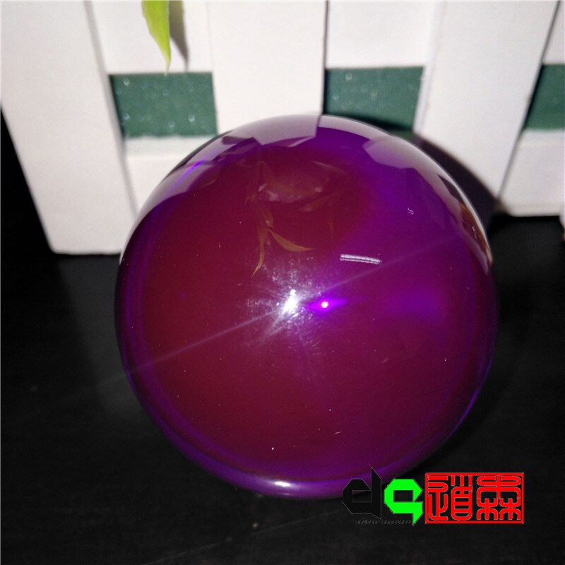 3.94 zoll große 100mm violette kristall-kontaktjonglierbälle aus acrylmaterial, feng shui, requisiten für schießübungen