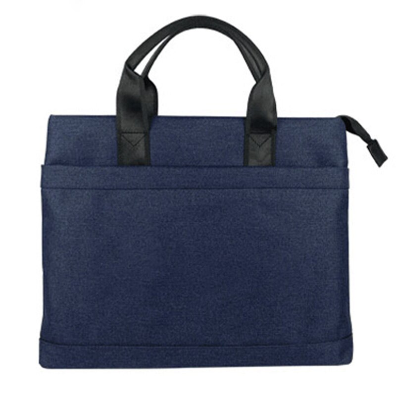 Männer Aktentasche Geschäft Tasche Leinwand Wasserdichte Handtasche Mann Organizer Für Dokumente Tasche Für Laptop Tragbare Büro Taschen Für Frauen: Blau