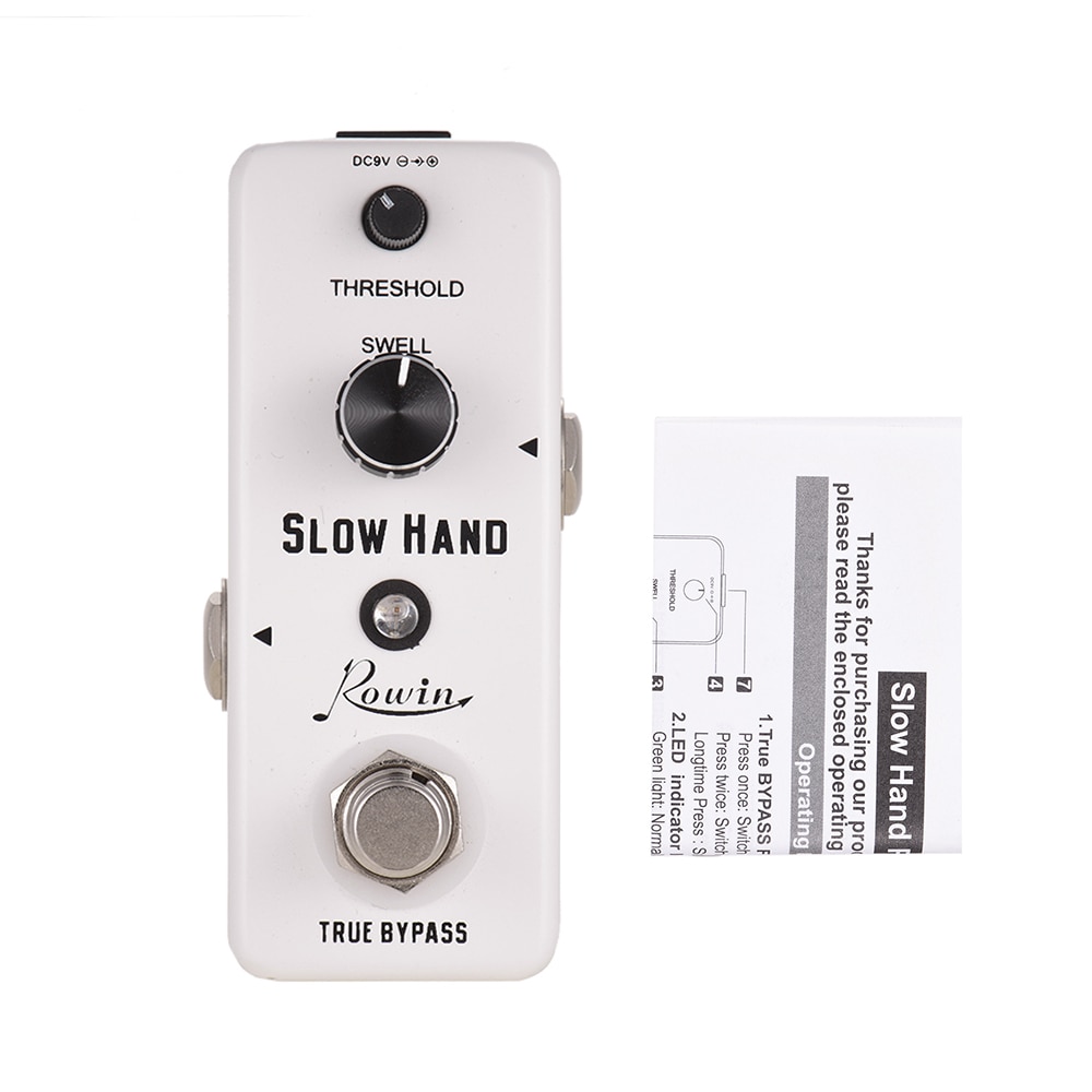 Rowin LEF-301/LEF-302 LEF-326 SLOW HAND Digital Slow Gear Guitar Effect Pedal Zinc Alloy Shell True Bypass
