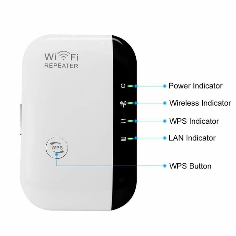 Wifi-signaalversterker, , 300 mbps draadloze router repeater, wifi-extender (eu-stekker)