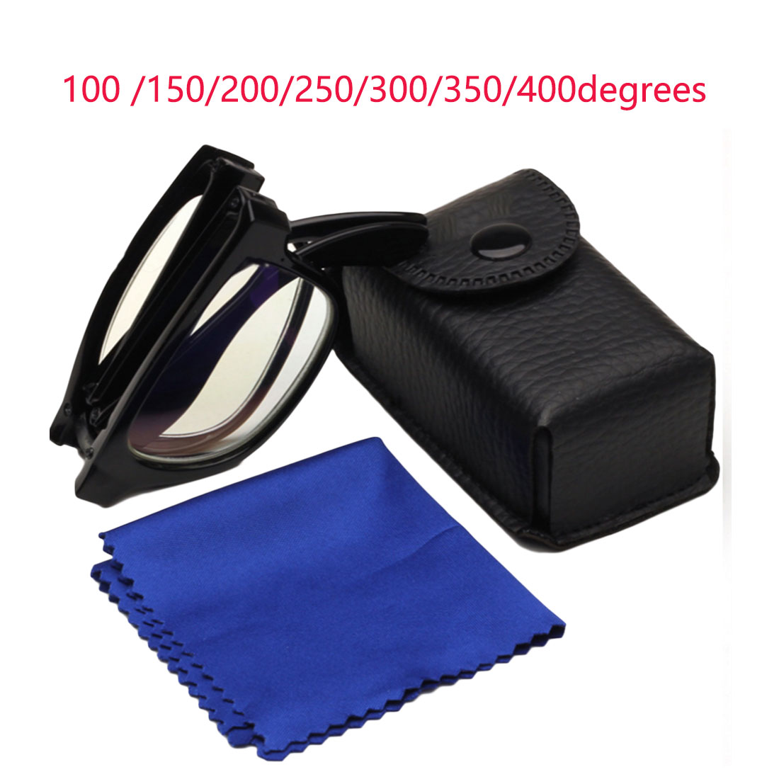 100/150/200/250/300/350/400 Graden Bril Loepen Draagbare Inklapbare Leesbril Ultralight Verziend bril