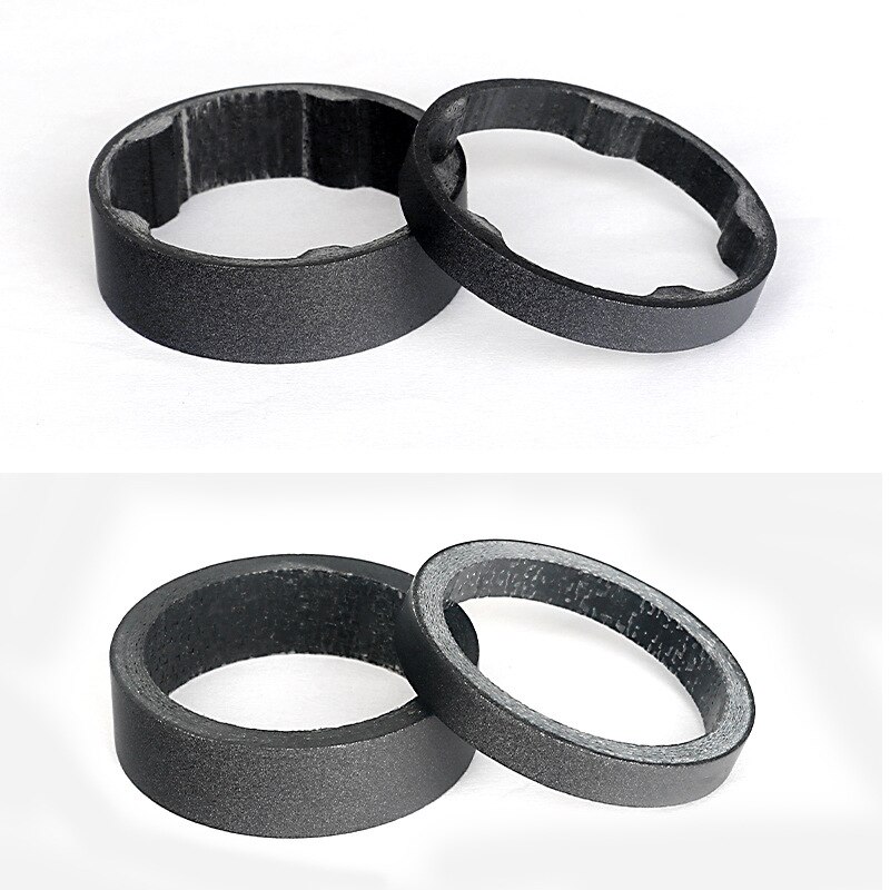 TOSEEK MTB Road Bicycle Full Carbon Fiber Washer 1-1/8" 28.6mm Bike Headset Stem Front Fork Adjustment Spacer 5mm 10mm