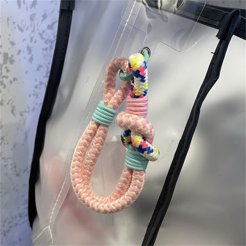 Korea Mobile Phone Lanyard Hanging Decoration Can Be Carried Twist Rope Anti-loss Pendant Strong Wrist Short Straps Band