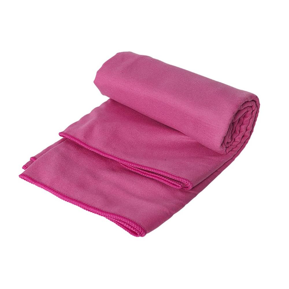 Draagbare Outdoor Snelle Droge Handdoek Reizen Effen Kleur Microfiber Handdoek voor Reizen Camping Sport Gym Zwemmen: rose red