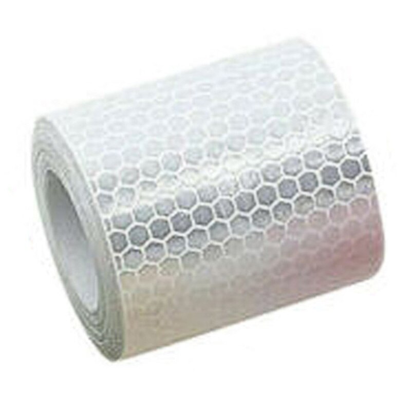 Fiets DIY Reflecterende Stickers Minimalistische Multi-directionele Zichtbaarheid Fiets Reflectoren: WHITE