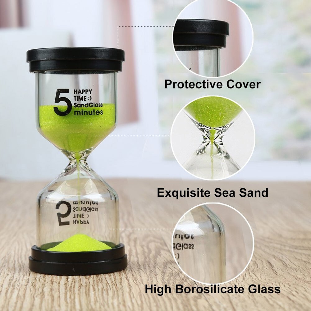 6 Stks/set 1/3/5/10/15/30Min Zand Klok Zandloper Zandloper Timer School kids Spel Decor Home Decor
