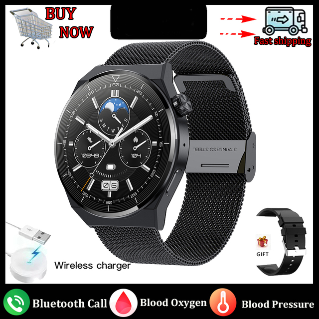 GT3 Pro Smartwatch pour homme, écran haute définition AMOLED 2024x390, appel Bluetooth, étanche IP68, Huawei, , 390: GRIS