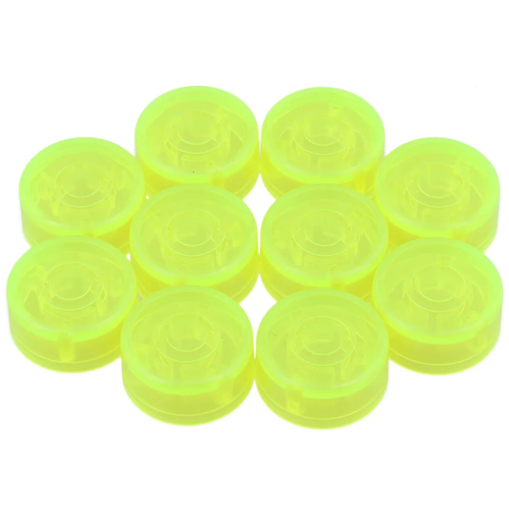 Electric Guitar Effects Parts Switch Pedal Cap Blue Set of 10 Plastic: light green