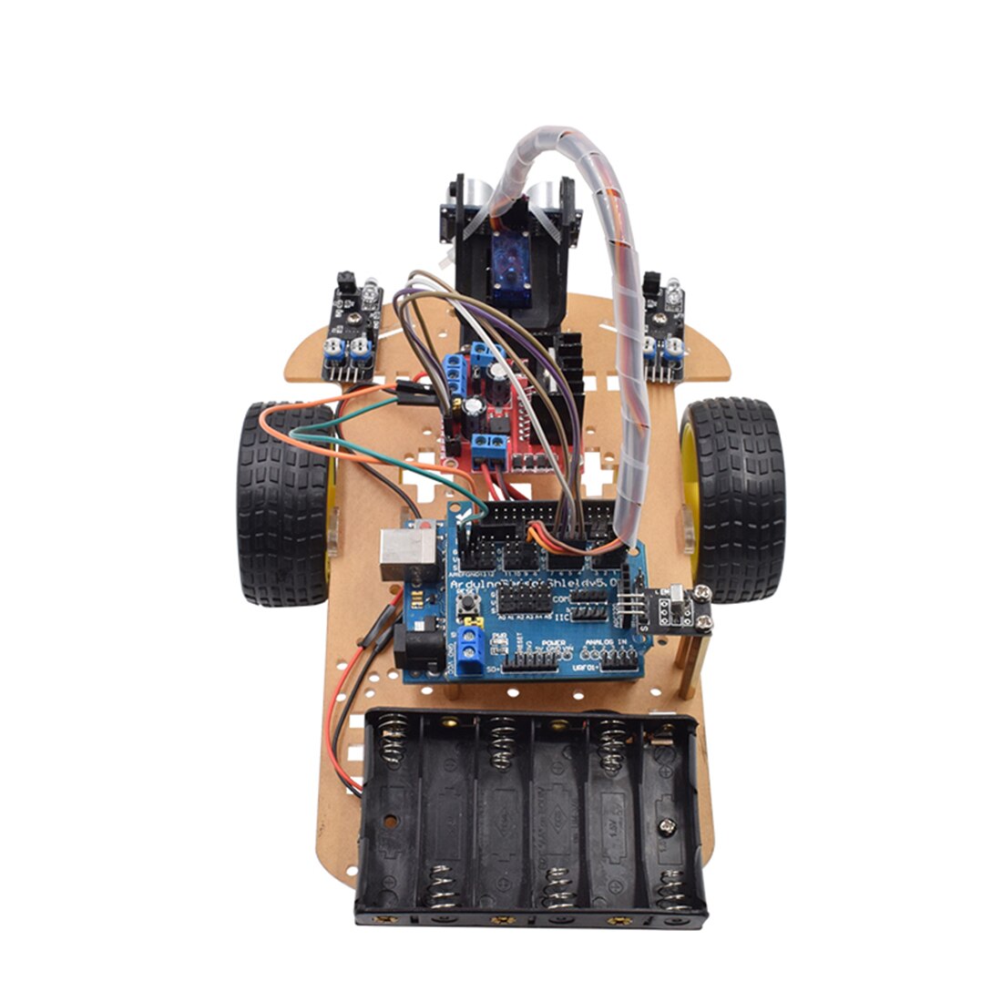 MODIKER Wireless Remote Control Smart Car DIY Kit Infrared Control Robot Car DIY Kit for Arduino High-teach Programmable Toys