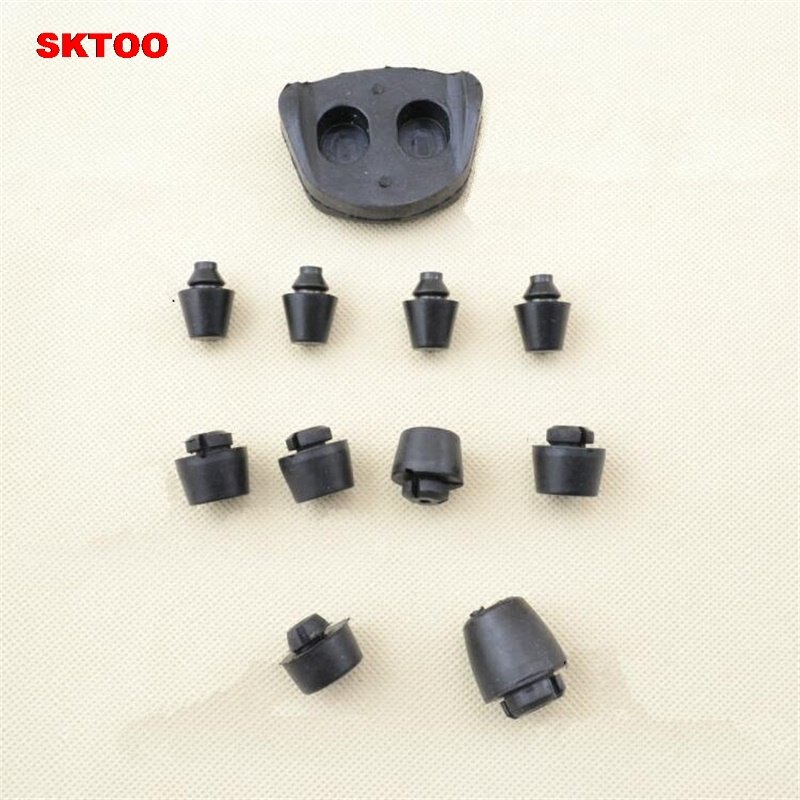 SKTOO 11pcs Door buffer rubber damping rubber particles for Mitsubishi Pajero V31V32V33V43V45 Cheetah Jones Black Diamond Q6