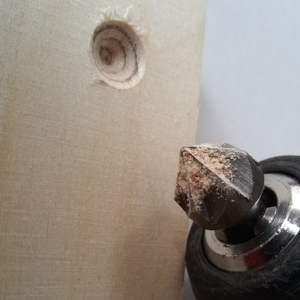 1pcs 90 Degree Countersink Drill Chamfer Bit 1/4" Hex Shank Carpentry Woodworking Angle Point Bevel Cutting Cutter Remove Bur