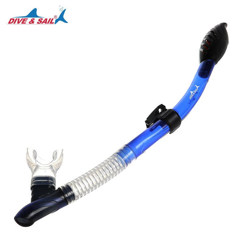 Skuba Diving Mask Snorkel Anti-Fog Goggles Set Diving Glasses with Dry Snorkel Tube Diving Equipment: Snorkel Tube Blue