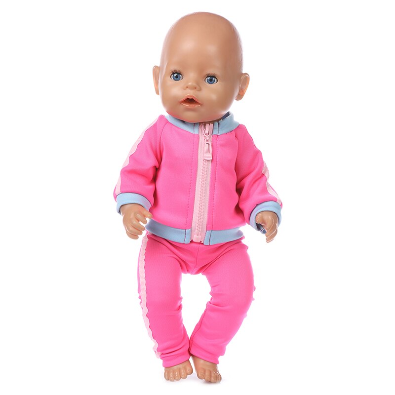 pass 17 tommers født baby 43cm dukke klær tilbehør 3- stykke lue rose kjole til baby bursdag festival: Q -101