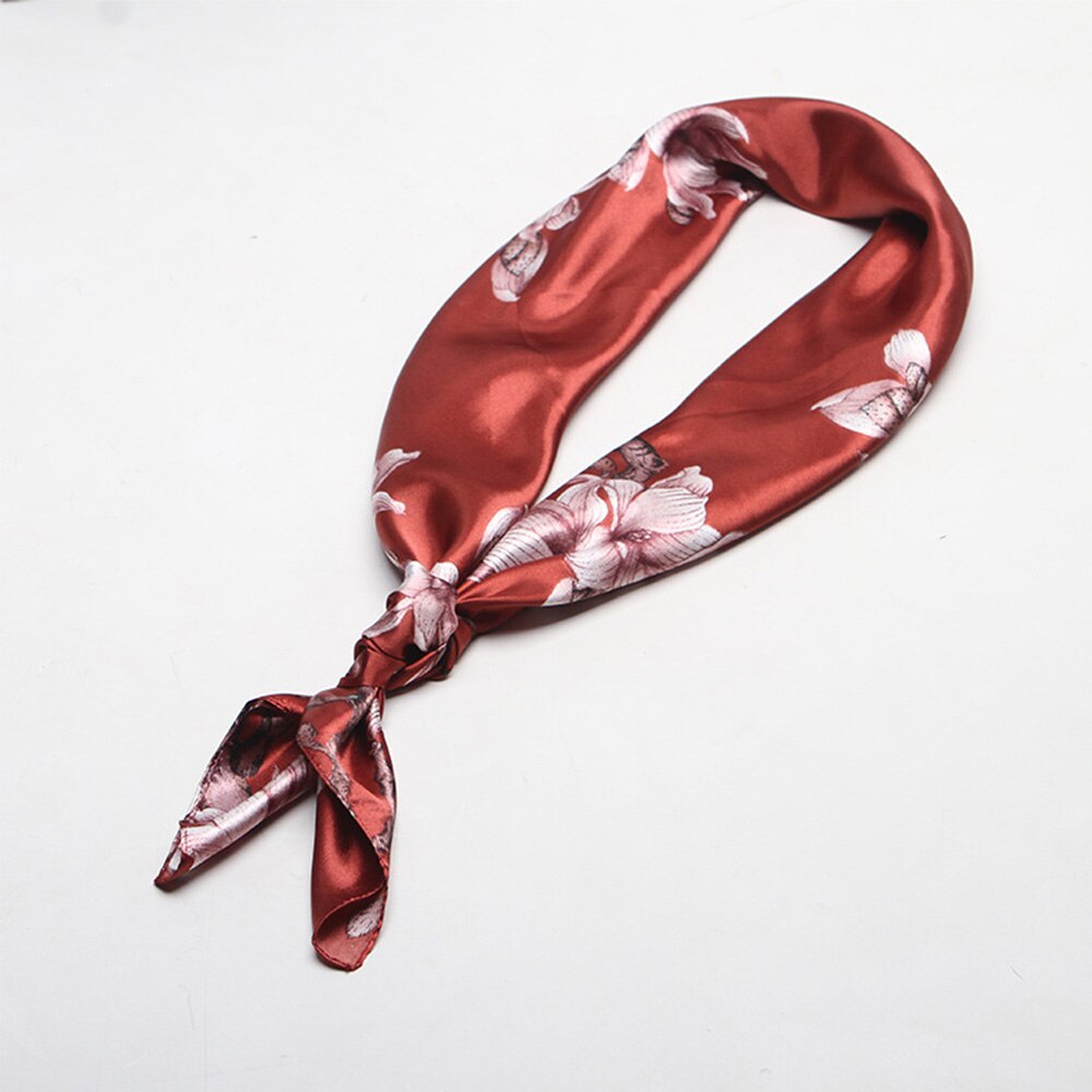 90*90cm trykte silke skjerf firkantet kvinnelig solkrem vill dekorasjon multifunksjonell silke tynn skjerf mann kvinner vår sommer