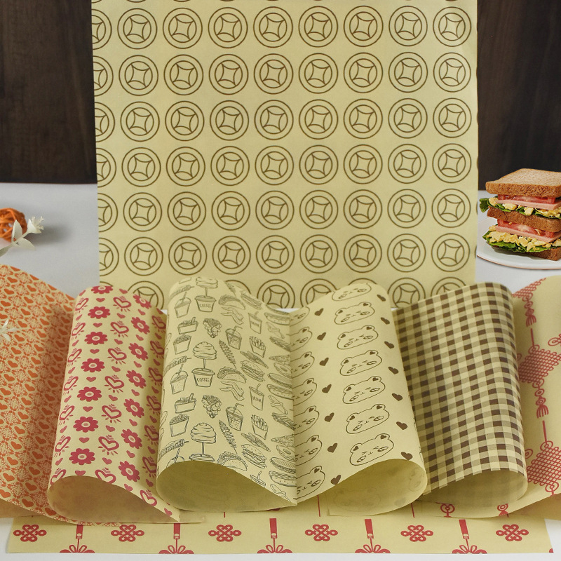 Absorberende Papir til matte - 50 Stk - burger, Pommes Frites & baking