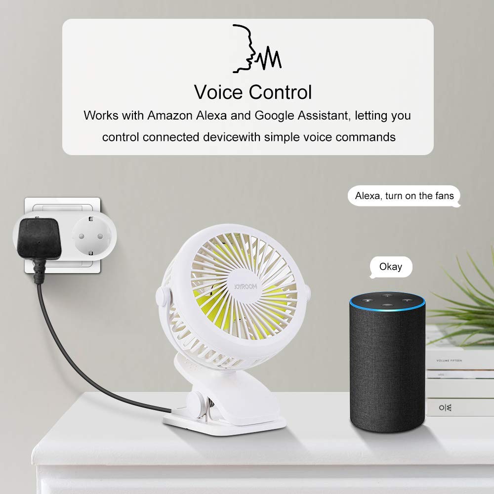 Smart Life WiFi Socket 2 Plug Energy Monitoring Individual Control Wireless APP Control Alexa Compatible EU Smart Plug Timer