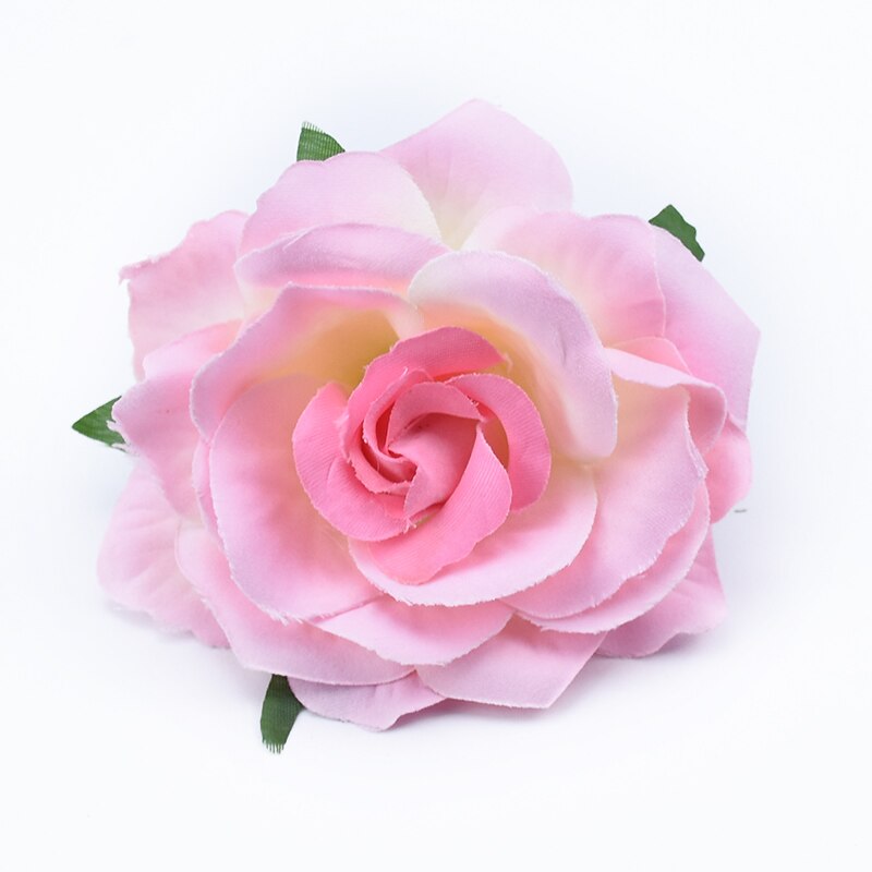 100pcs Artificial Flower Silk Rose Head Wedding bridal bouquet Brooch Wreaths Christmas Home garden Diy Decoration