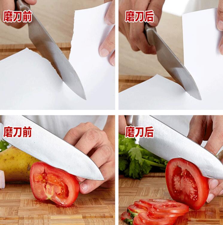 Elektrisk knivslip automatisk lätt snabb keramisk kniv/sax slipmaskin kvarn köksmaterial