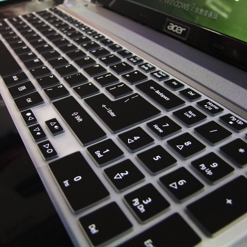 15 15,6 zoll Laptop tastatur schutzfolie für Acer streben E 15 berühren E15 e5-571G-57D9 54KU 50DA 56Mu: Schwarz