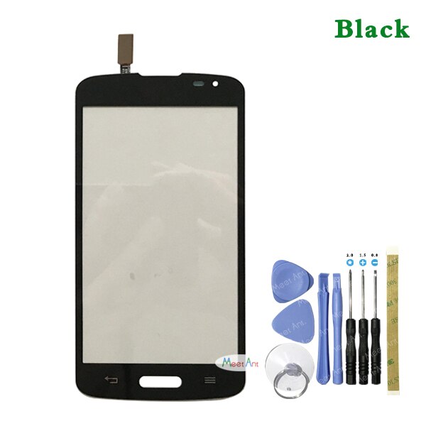 Replacement 4.5" For LG F70 D315 Touch Screen Digitizer Sensor Outer Glass Lens Panel Black White+Tracking Code: black With Tool